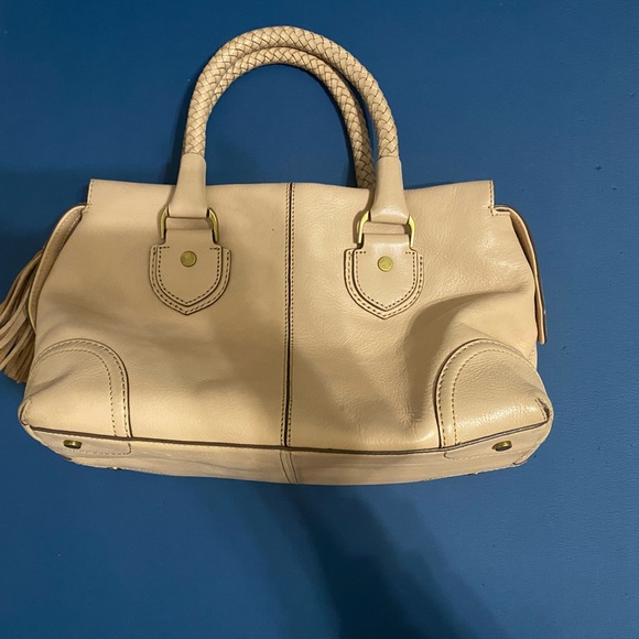 Cole Haan Handbags - Cole Haan leather satchel. Nude beige.